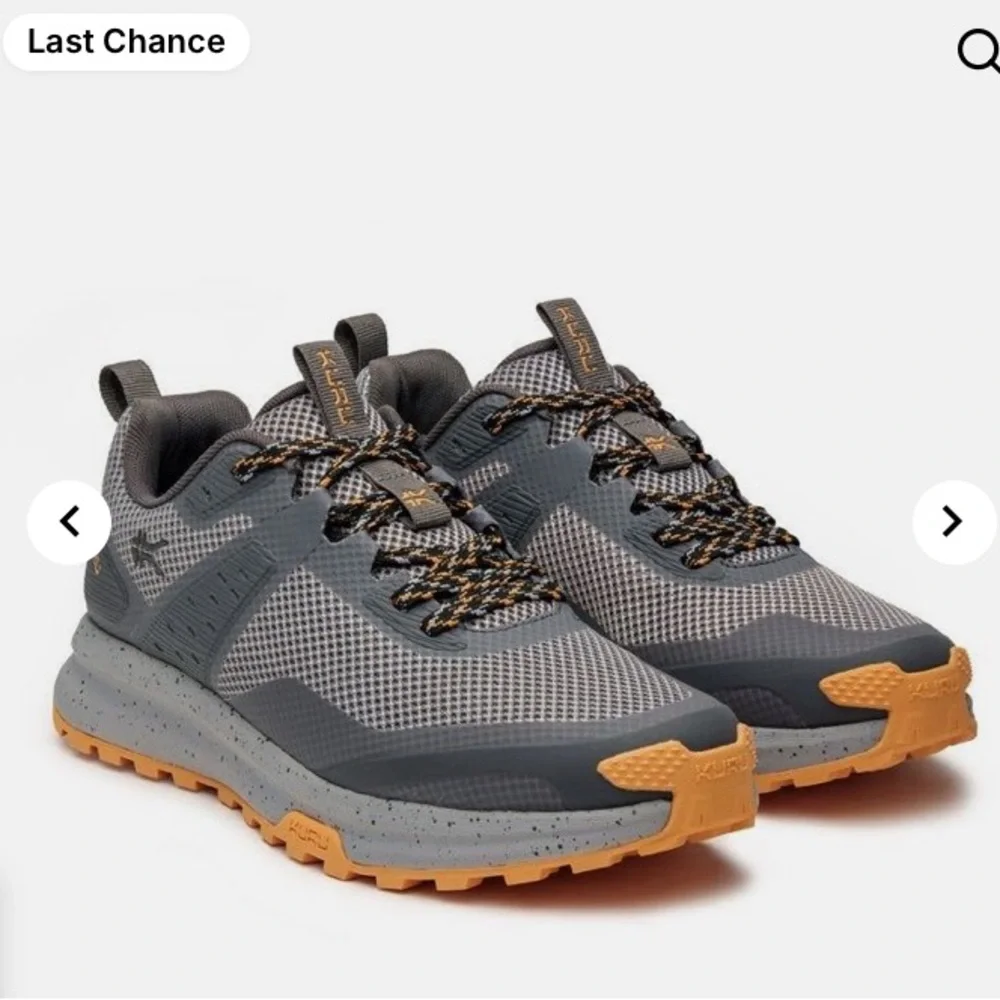 KURU Trail Sneakers - Gray and‎ Orange